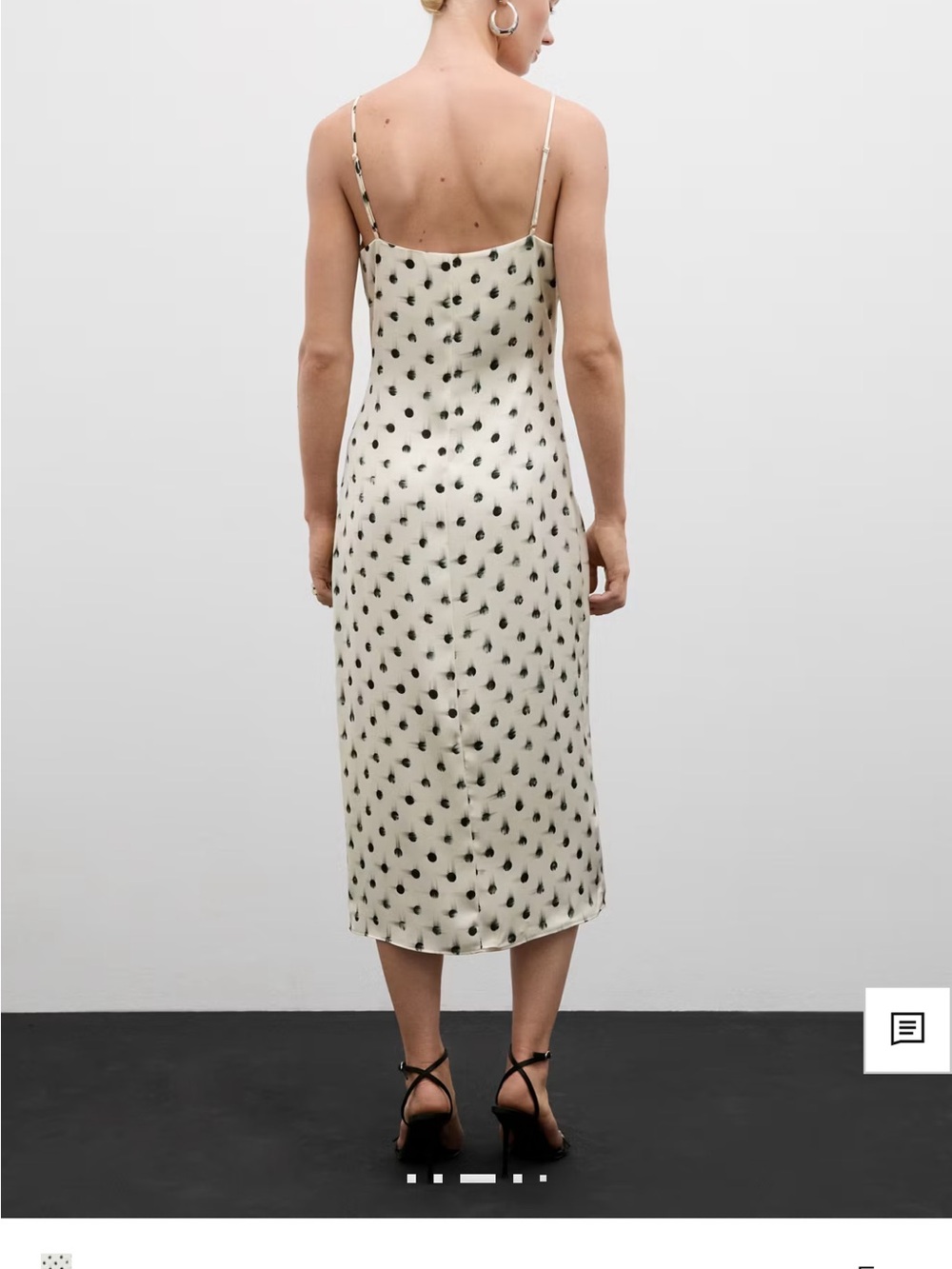MANGO PRINTED CUT-OUT DETAIL DRESS - Picture 3 of 8